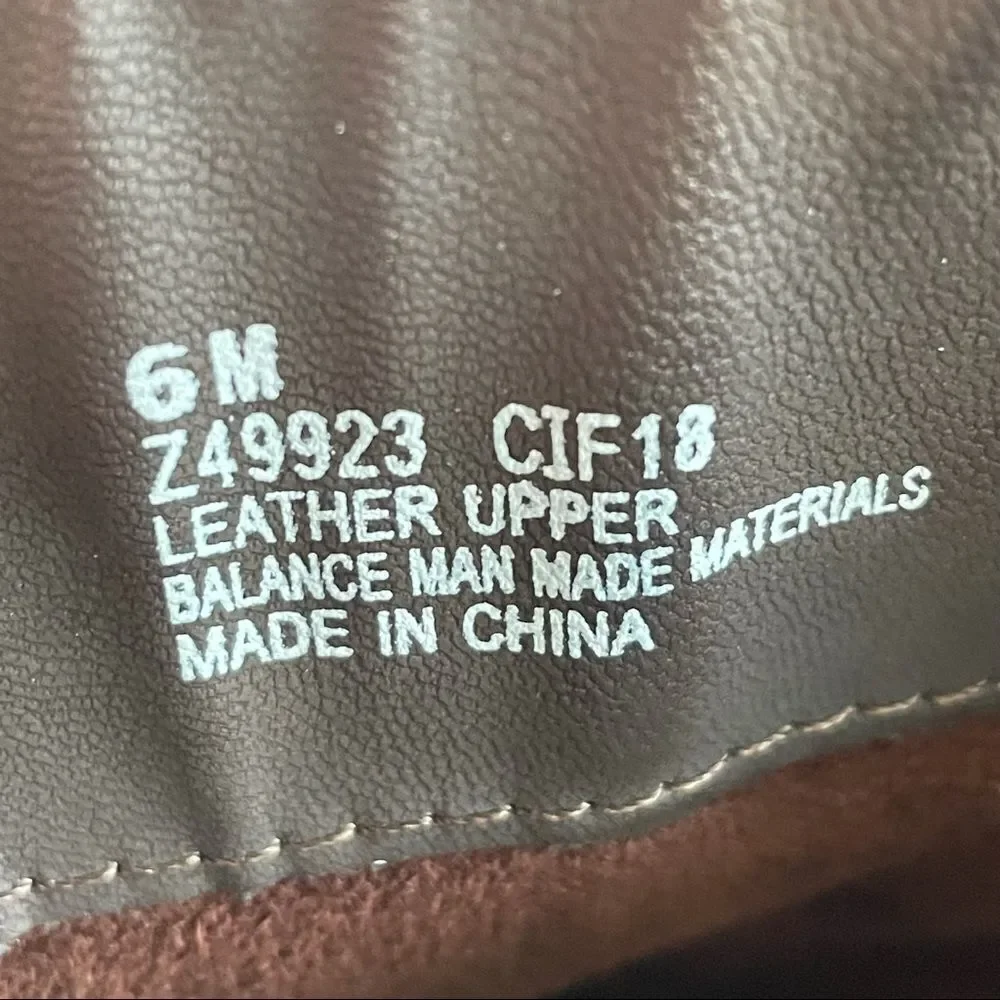 boc 6 Brown Leather Oliver Mid Calf Riding Full Zip Up Buckle Boots gold b.o.c.